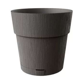 Vaso de flores com prato STEFANPLAST Ethica Ø40x39cm cinzento
