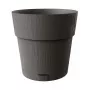 Vaso de flores com prato STEFANPLAST Ethica Ø40x39cm cinzento