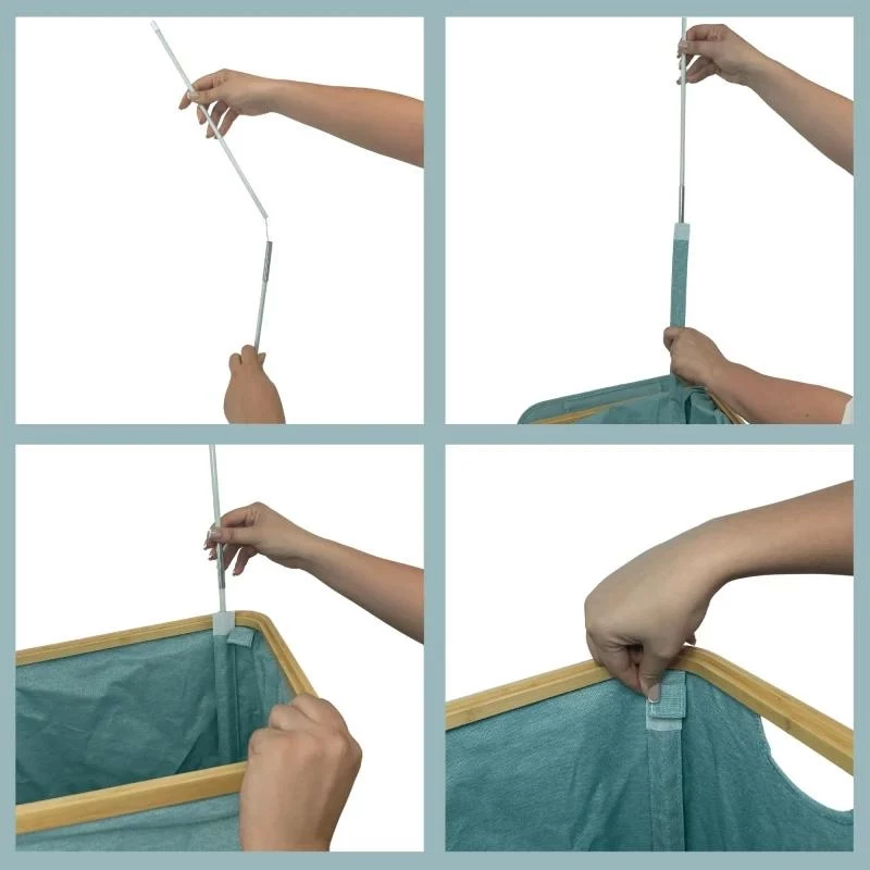Caixa de roupa ORDINETT 40,5x33x74cm menta