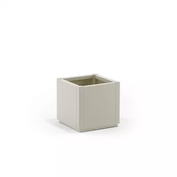 Jardineira STEFANPLAST Square Ethica 36x36x35 cm branca
