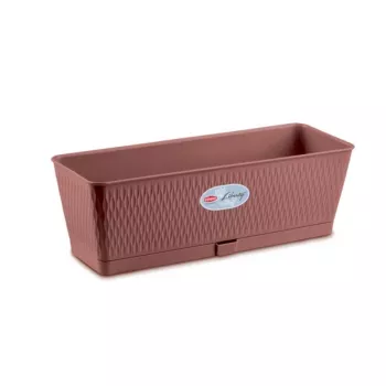 Jardineira STEFANPLAST Liberty 50x18x16cm castanha