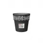 STEFANPLAST Gaia vaso com prato, redondo, 20 cm de diâmetro, 19 cm de altura, 6 L, preto