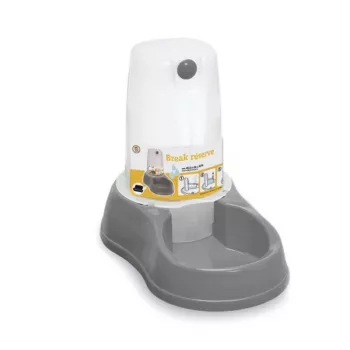 Stefanplast Break Reserve bebedouro para animais com depósito 1,5 L, 28,5x18,5x22 cm, cinzento