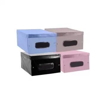 ORDINETT caixa de arrumação de vinil 50x38x24 cm Cloe PVC sortido