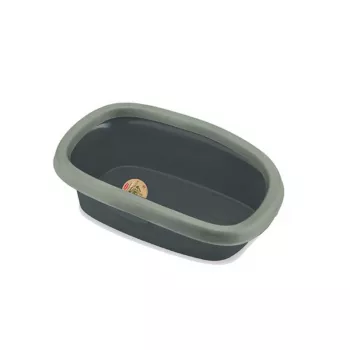 STEFANPLAST caixa de areia para gatos Sprint 10 43x31x14 cm cinzento/verde
