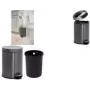 Rubbermaid balde do lixo com pedal, redondo, 6 litros, aço inoxidável cinzento-escuro com balde interior de plástico removível 2179250