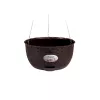 STEFANPLAST vaso suspenso Natural Ø30x14,5cm castanho-escuro