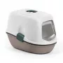 STEFANPLAST Furba Top Chic caixa de areia fechada para gatos, branco/cinzento-claro, 58,5x39,4x42,7 cm