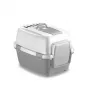 STEFANPLAST WivaCat caixa de areia fechada 55x40x40 cm branco/cinzento