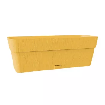 STEFANPLAST Jardineira Ethica com prato 50x18x17 cm Amarelo mostarda