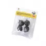 STEFANPLAST Conjunto de 4 rodas giratórias para transportadoras Gulliver 1/2/3 para animais de estimação - Preto