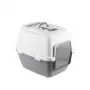STEFANPLAST Caixa de areia para gatos fechada Cathy Comfort 58x45x48 cm Branco/Cinzento