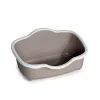STEFANPLAST Caixa de areia para gatos Tres Chic Open 56x38,5x26 cm Branco/Cinzento-claro