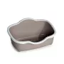 STEFANPLAST Caixa de areia para gatos Tres Chic Open 56x38,5x26 cm Branco/Cinzento-claro