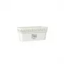 STEFANPLAST Jardineira com prato Gaia 30x13x12 cm Branco