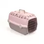 STEFANPLAST Transportadora Horizon 1 com porta metálica 48x32x30cm Rosa/Cinzento