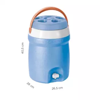 GIOSTYLE Garrafa térmica 10,75L Fiesta 10 Azul-Laranja