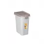 STEFANPLAST Recipiente de armazenamento de alimentos para animais 15 L Branco/Cinzento-claro
