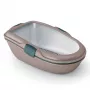 STEFANPLAST Caixa de areia para gatos Furba Chic Maxi 69,5x47x26 cm Cinzento-claro/Verde