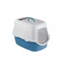 STEFANPLAST Cathy caixa de areia fechada para gatos com filtro 56x40x40 cm branco/azul