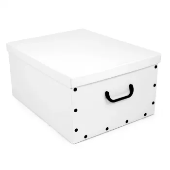 ORDINETT caixa de cartão 49x39x25cm caixa grande cor única sortida branco/preto/azul-marinho/cinzento-claro