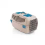 STEFANPLAST Gulliver 3 caixa de transporte para animais de estimação com porta metálica 61x40x38 cm travertino branco