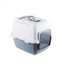 STEFANPLAST Cathy Comfort caixa de areia para gatos com tampa 58x45x48 cm branco/azul