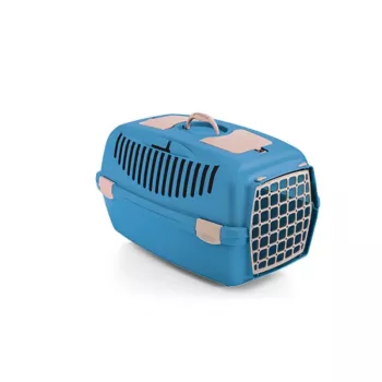 STEFANPLAST caixa de transporte Gulliver 2 com porta de plástico 55x36x35cm azul