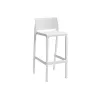 BICA Banco alto de bar de jardim Volga Stool 65 50x49x89 cm branco
