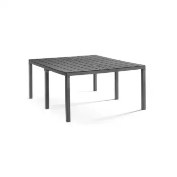 BICA Mesa de jardim King mesa de refeição dupla preta