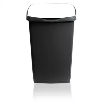 GIOSTYLE Contentor de resíduos Eco Solution 45 L, cinzento-escuro/branco
