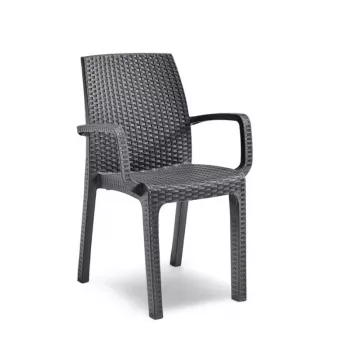 BICA Cadeira de jardim Verona poltrona preta