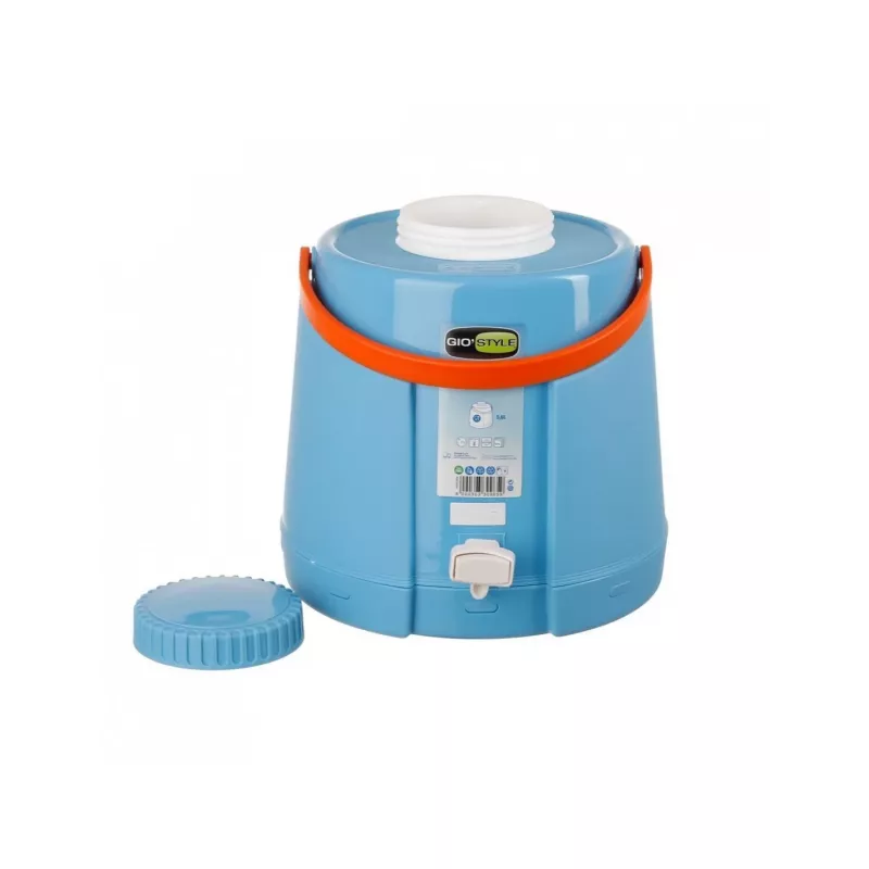 Termo GIOSTYLE Fiesta 5 5,6L azul-laranja dispensador de bebidas isotérmico