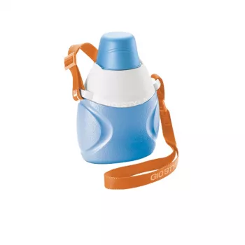 Garrafa de água GIOSTYLE Fiesta 600 Tritan 0,65L azul-laranja