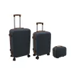 Conjunto de 3 cómodas com gavetas ORDINETT, 60L + 43L + 15L, cinzento