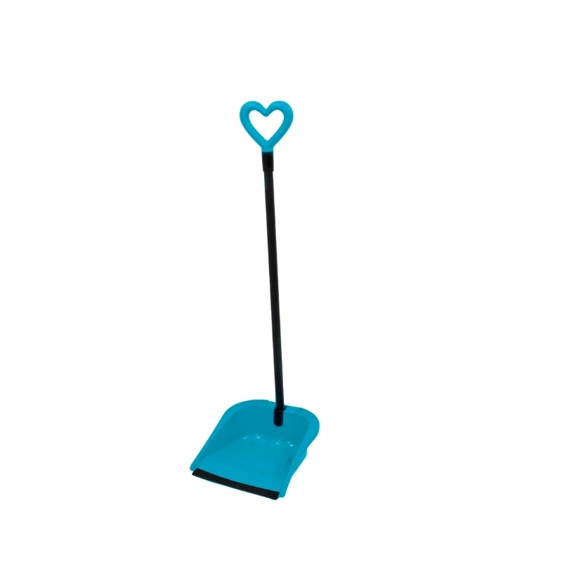 GIOSTYLE Conjunto de pá e escova Rubber Hair Scoop Love, 24,5x27x85 cm, várias cores