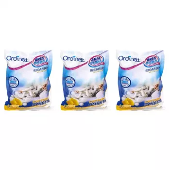 ORDINETT Recarga para absorvedor de humidade, 3 x 450 g, limão