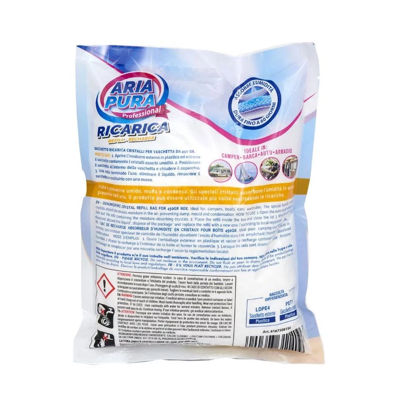 ORDINETT Recarga para absorvedor de humidade, 3 x 450 g, Limão