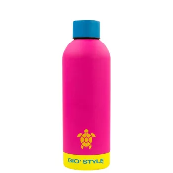 GIOSTYLE Garrafa de água Fluo 0,5L sortidas rosa/amarelo/verde/azul