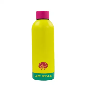 GIOSTYLE Garrafa de água Fluo 0,5L sortidas rosa/amarelo/verde/azul