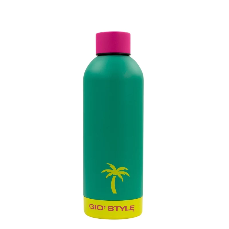 GIOSTYLE Garrafa de água Fluo 0,5L sortidas rosa/amarelo/verde/azul