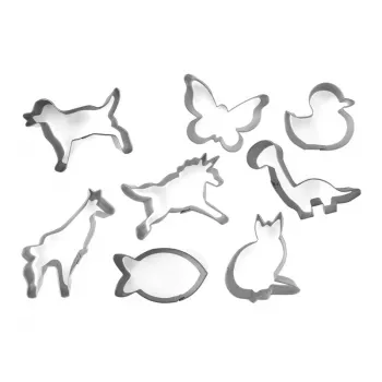 GUARDINI Conjunto de cortadores para pão de gengibre e biscoitos 8 unid. animais