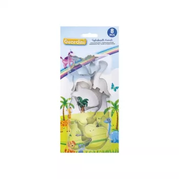 GUARDINI Conjunto de cortadores para pão de gengibre e biscoitos 8 unid. animais