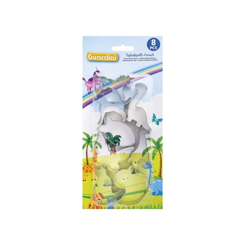 GUARDINI Conjunto de cortadores para pão de gengibre e biscoitos 8 unid. animais