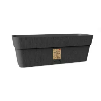 STEFANPLAST Jardineira Ethica com prato 50x18x17 cm cinzento