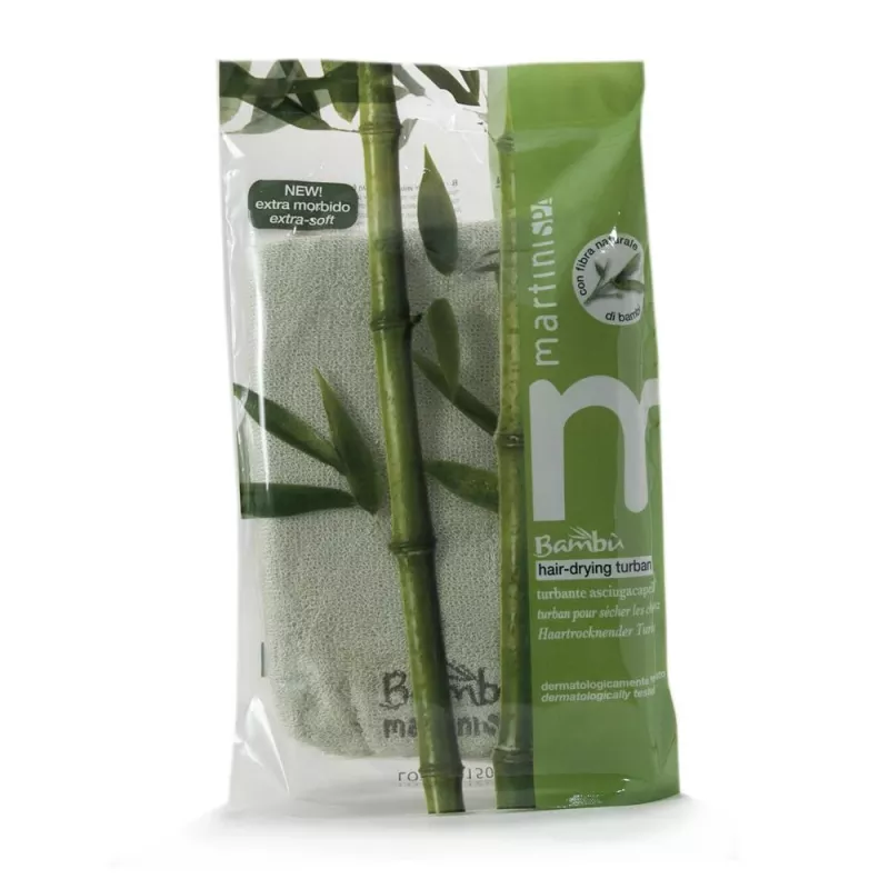 MARTINI SPA Turbante de bambu para secar o cabelo