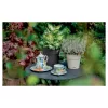 STEFANPLAST Vaso redondo Ethica com prato, castanho, 40x39 cm, 25 L