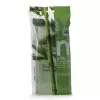 MARTINI SPA tiras de luffa e bambu Bambu – tira de banho esfoliante natural com textura de dupla face