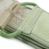 MARTINI SPA tiras de luffa e bambu Bambu – tira de banho esfoliante natural com textura de dupla face