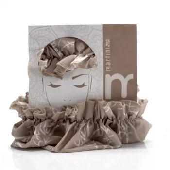 MARTINI SPA Touca de duche Natural - PEVA impermeável reutilizável protetora de cabelo